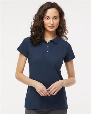 M&O Women's Soft Touch Polo 7007
