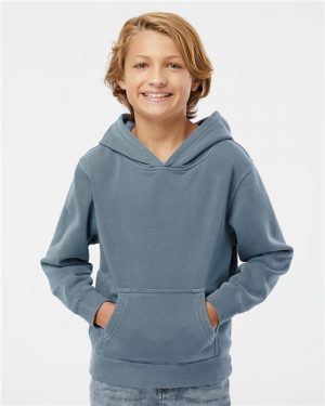 Independent Trading Co. Youth Midweight Pigment-Dyed Hooded Sweatshirt PRM1500Y