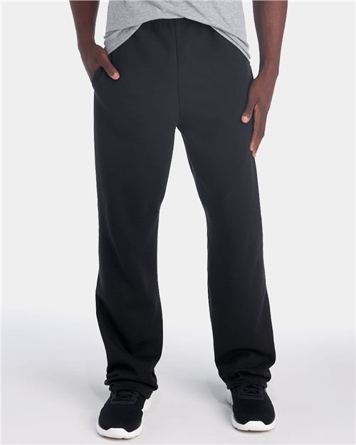 JERZEES NuBlend Open Bottom Sweatpants with Pockets 974MPR