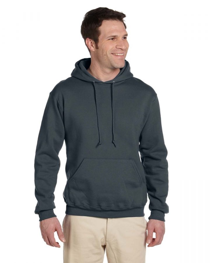 JERZEES Adult Super Sweats® NuBlend® Fleece Pullover Hooded Sweatshirt 4997
