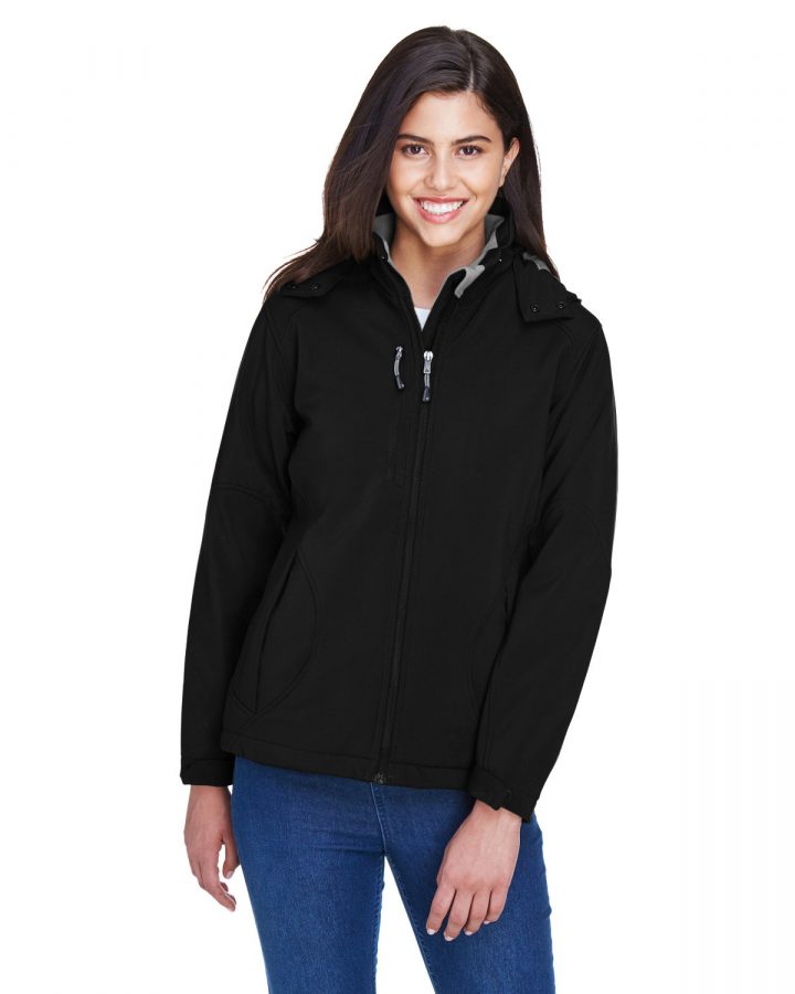 North End Ladies' Glacier Insulated Three-Layer Fleece Bonded Soft Shell Jacket with Detachable Hood 78080