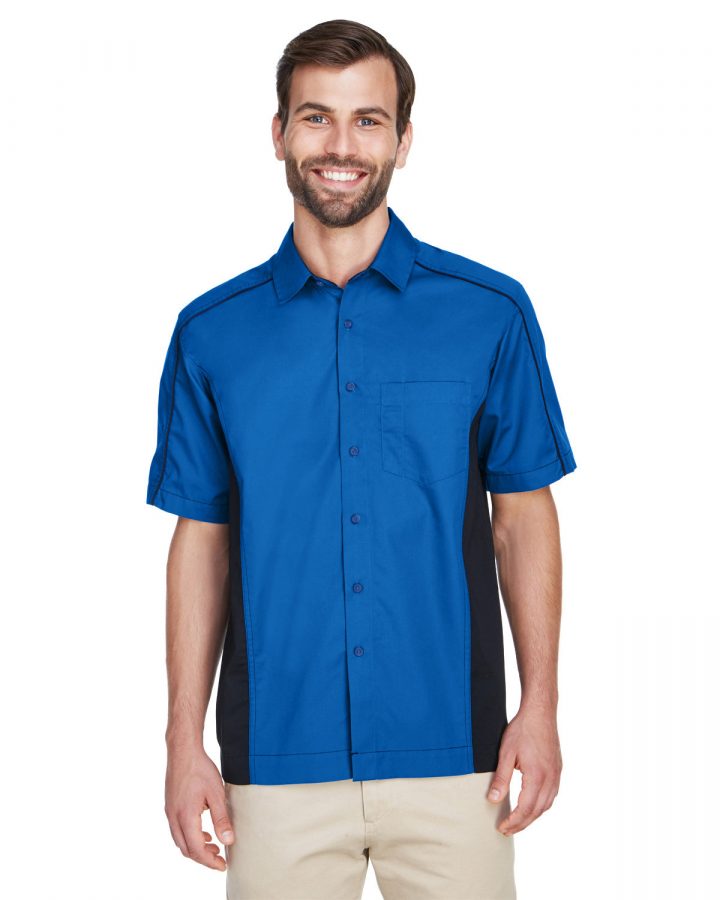 North End Men's Tall Fuse Colorblock Twill Shirt 87042T