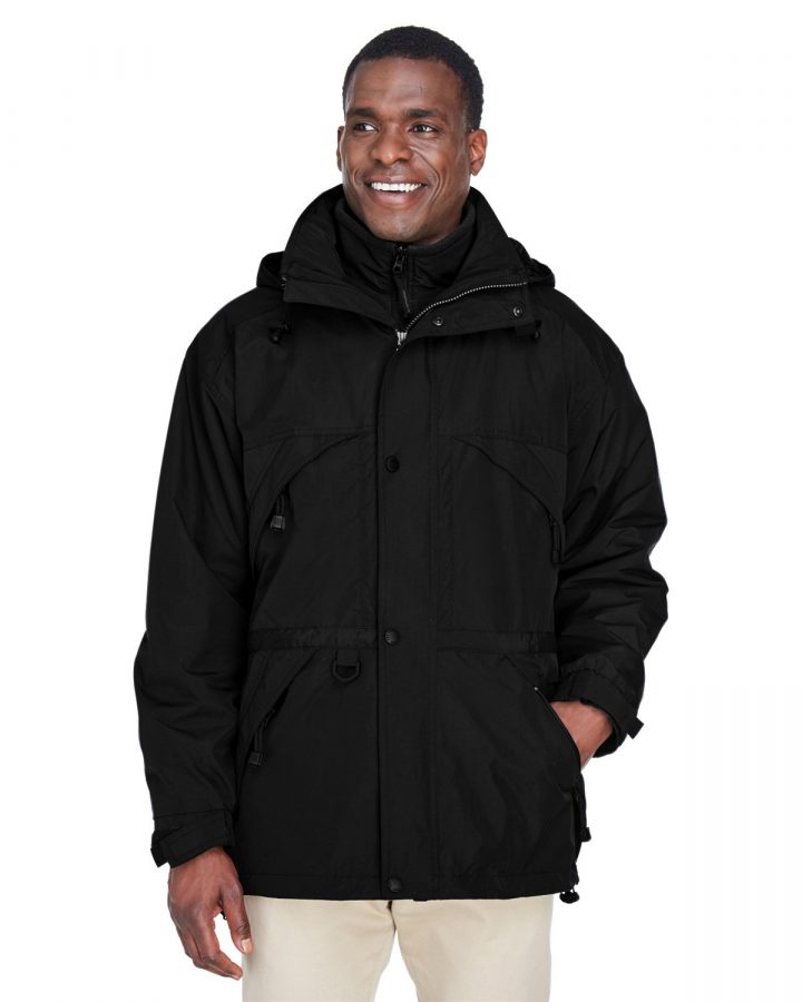 North End Adult 3-in-1 Parka with Dobby Trim 88007