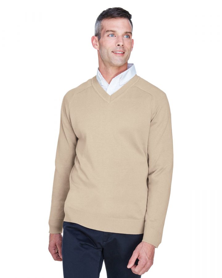Devon & Jones Men's V-Neck Sweater D475