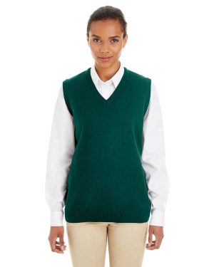 Harriton Ladies' Pilbloc V-Neck Sweater Vest M415W
