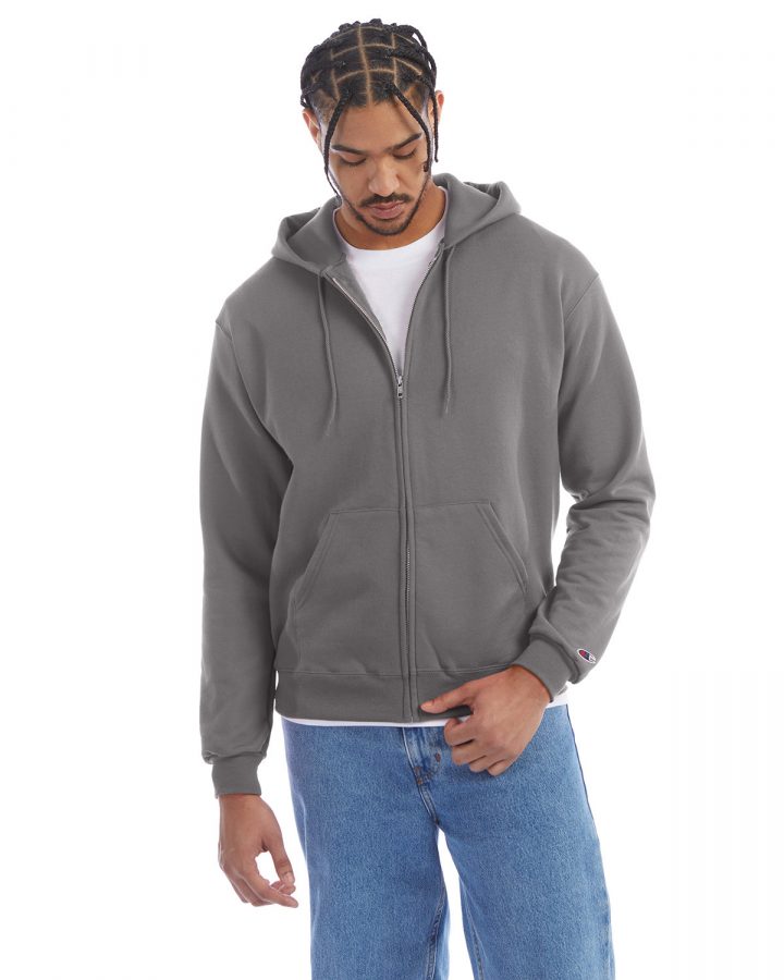 Champion Adult Powerblend Full-Zip Hooded Sweatshirt S800